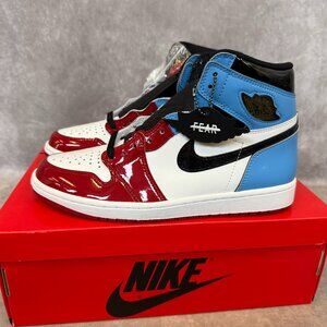 Air Jordan 1 Retro High OG “Fearless” – White / Black / University Blue, Men’s 9